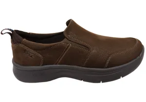 Nunn Bush By Florsheim Mens Mac Mocc Slip EE Extra Wide Leather Shoes Florsheim Shoes