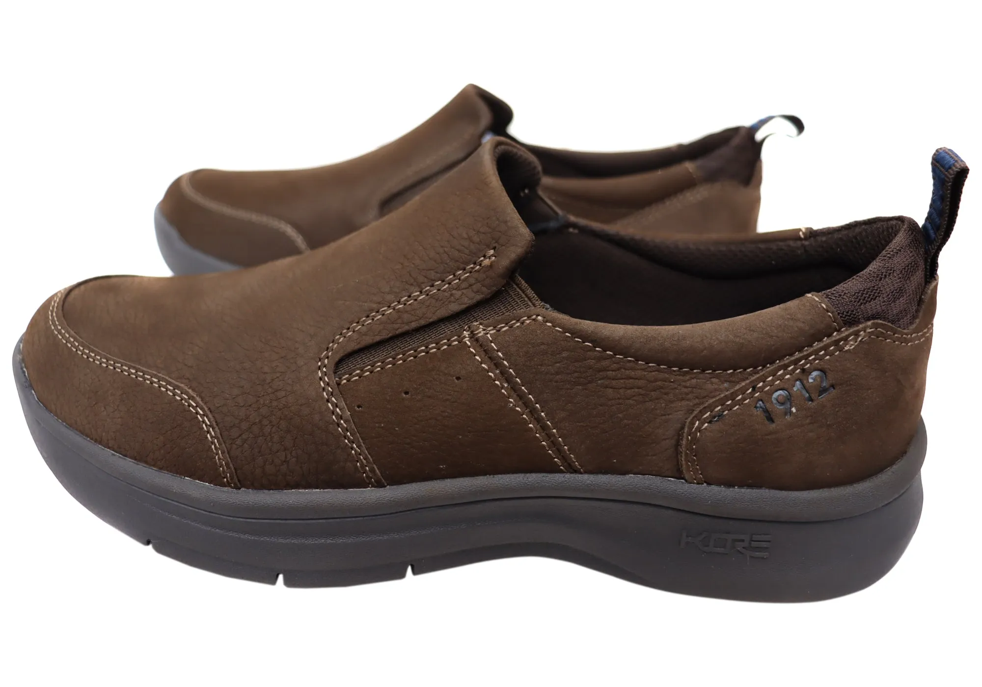 Nunn Bush By Florsheim Chaussures Homme Mac Mocc Slip EE Extra Large en Cuir Chaussures Florsheim