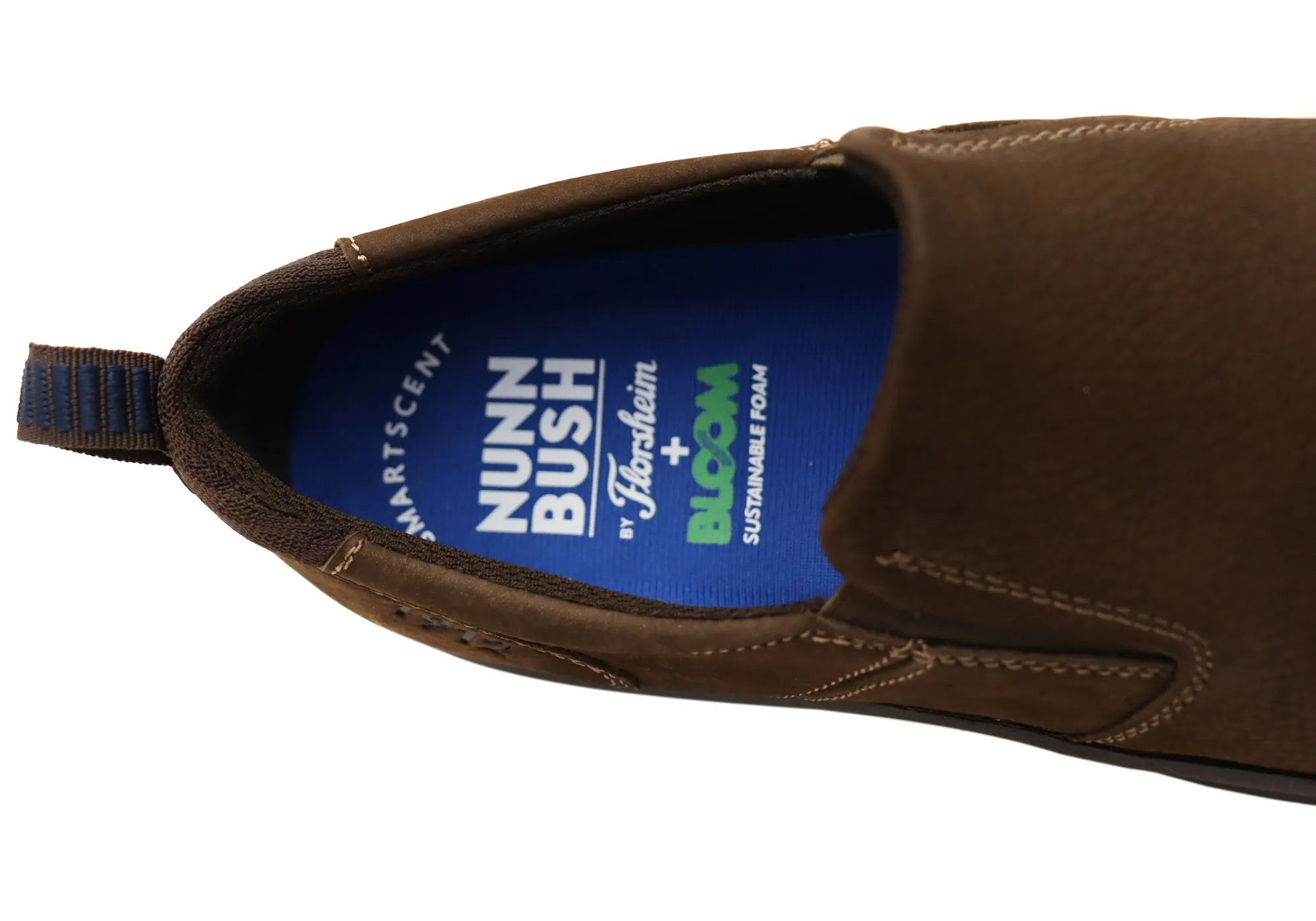 Nunn Bush By Florsheim Chaussures Homme Mac Mocc Slip EE Extra Large en Cuir Chaussures Florsheim