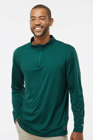 Oakley Mens Team Issue Podium 1/4 Zip Sweatshirt - Team Fir Green