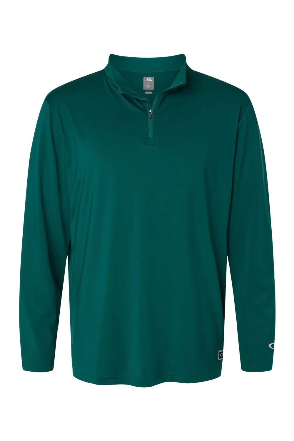 Sweat à capuche 1/4 zip Oakley Team Issue Podium pour homme - Vert sapin équipe
