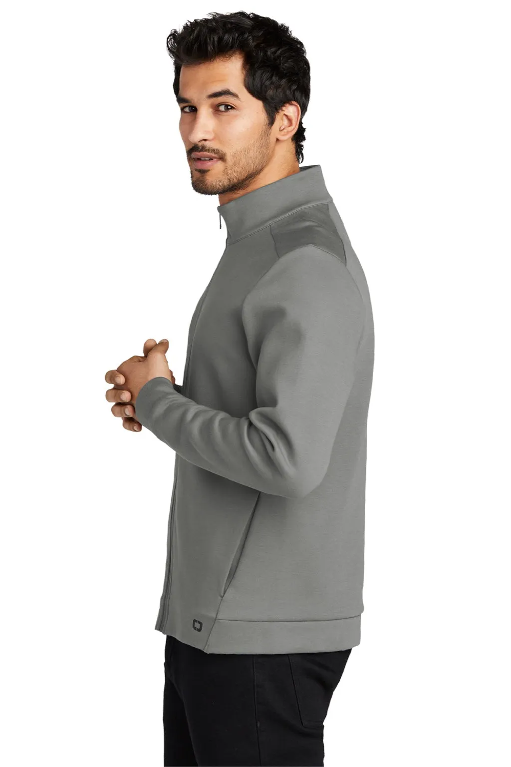 Sweat-shirt à fermeture éclair complète pour homme Ogio Bolt avec poches - Gris turbo