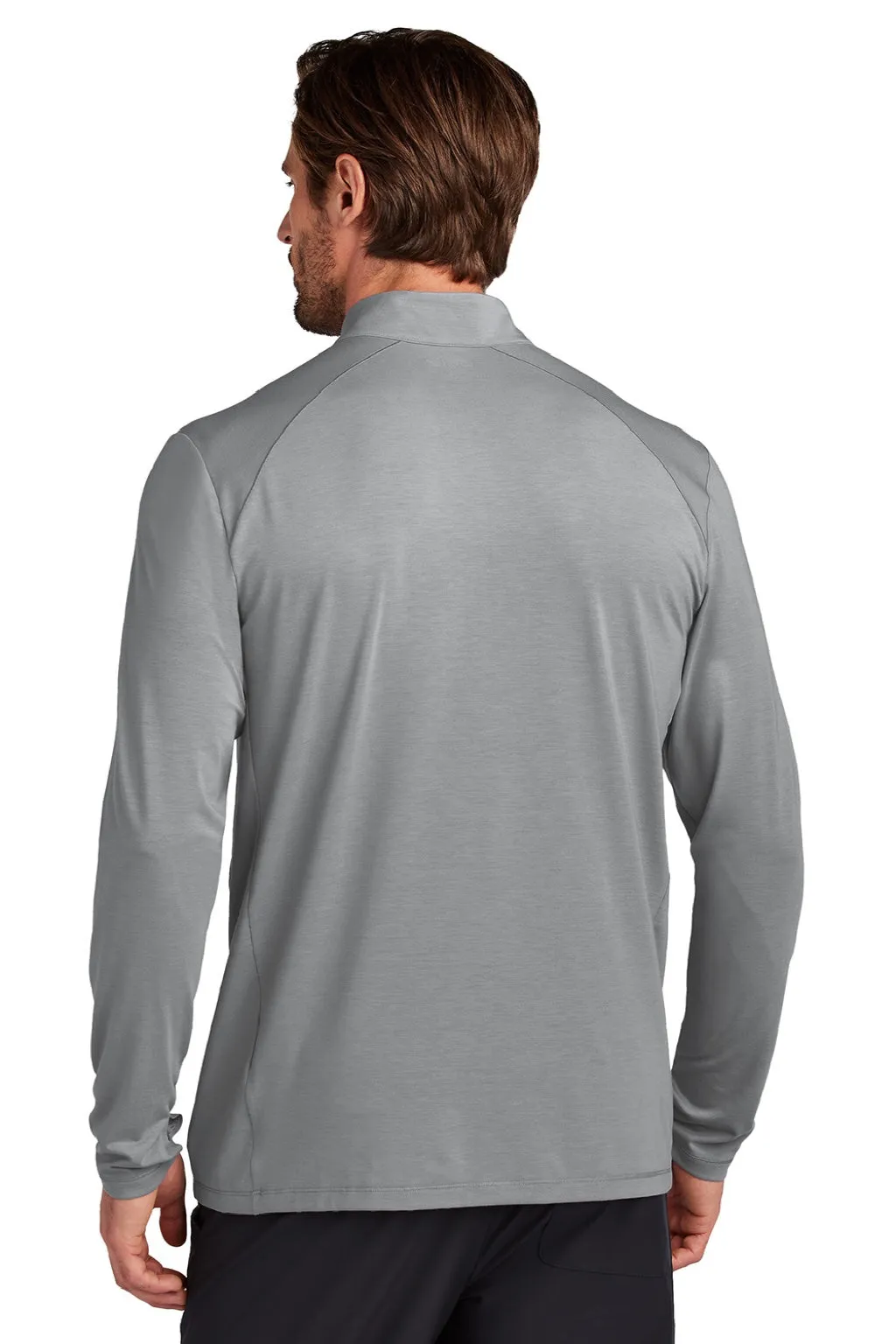 Ogio Sweat-shirt Homme Motion à effet 1/4 Zip avec poche - Gris acier