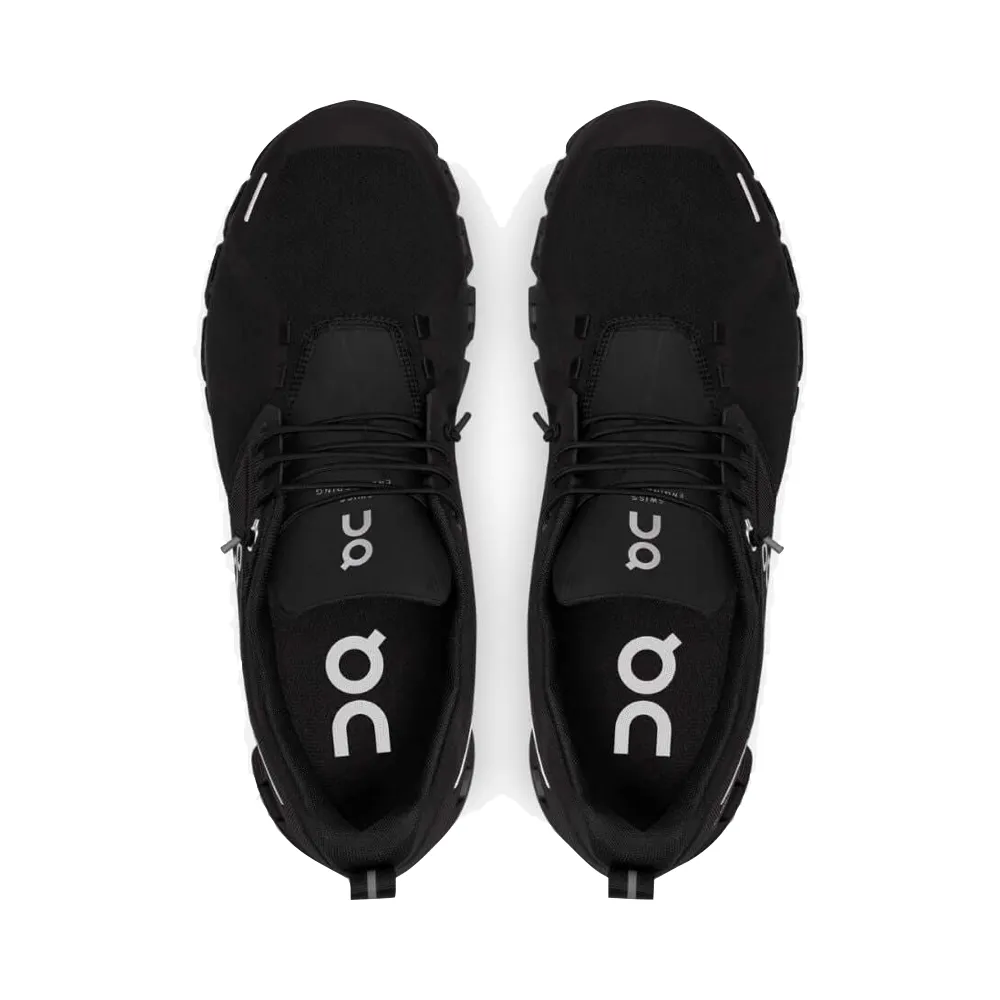 Chaussure de sport imperméable On Men's Cloud 5 en noir uni