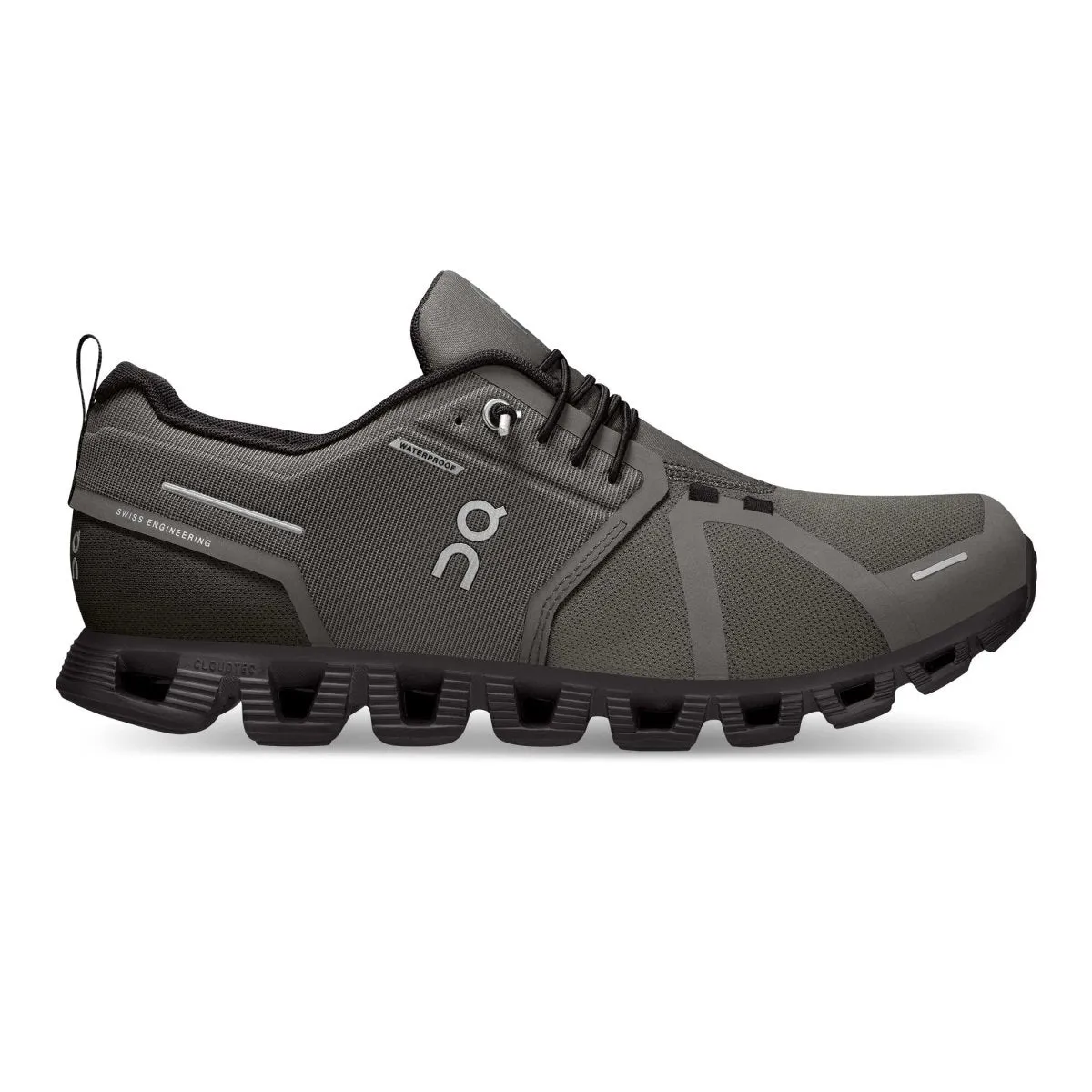 On Running Chaussures Homme Cloud 5 Olive/Noir Imperméables