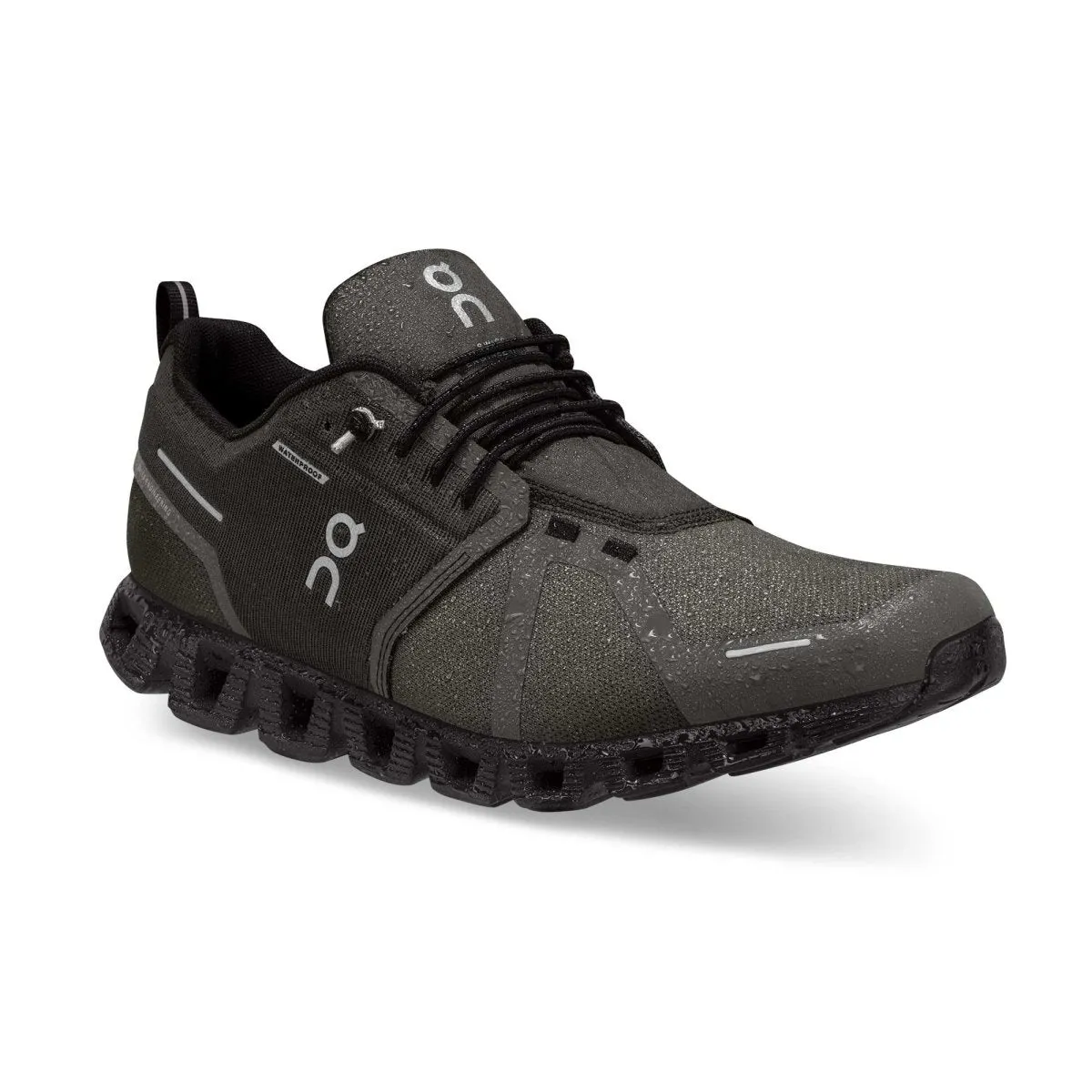 On Running Chaussures Homme Cloud 5 Olive/Noir Imperméables