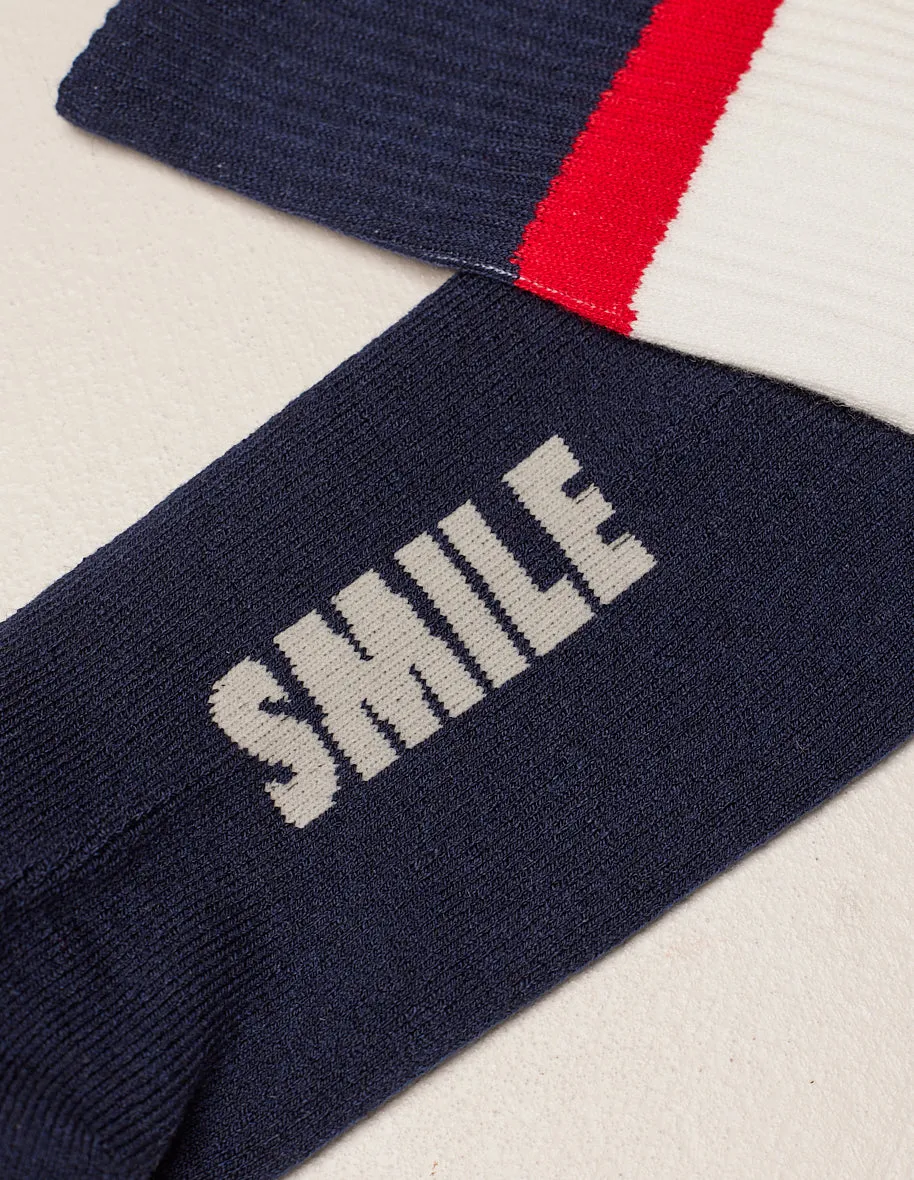 Paquet de 2 chaussettes - Sport rouge blanc bleu