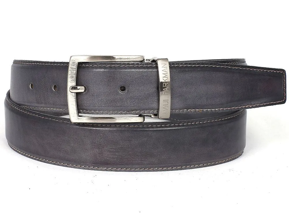 Paul Parkman Chaussures Ceinture en cuir peinte à la main pour hommes Paul Parkman en gris