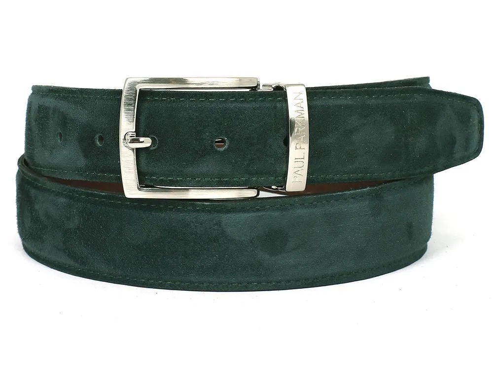 Paul Parkman Chaussures Ceinture en daim pour hommes Paul Parkman en vert