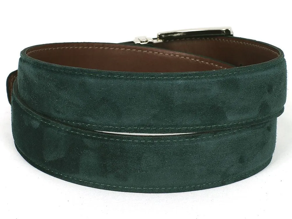 Paul Parkman Chaussures Ceinture en daim pour hommes Paul Parkman en vert