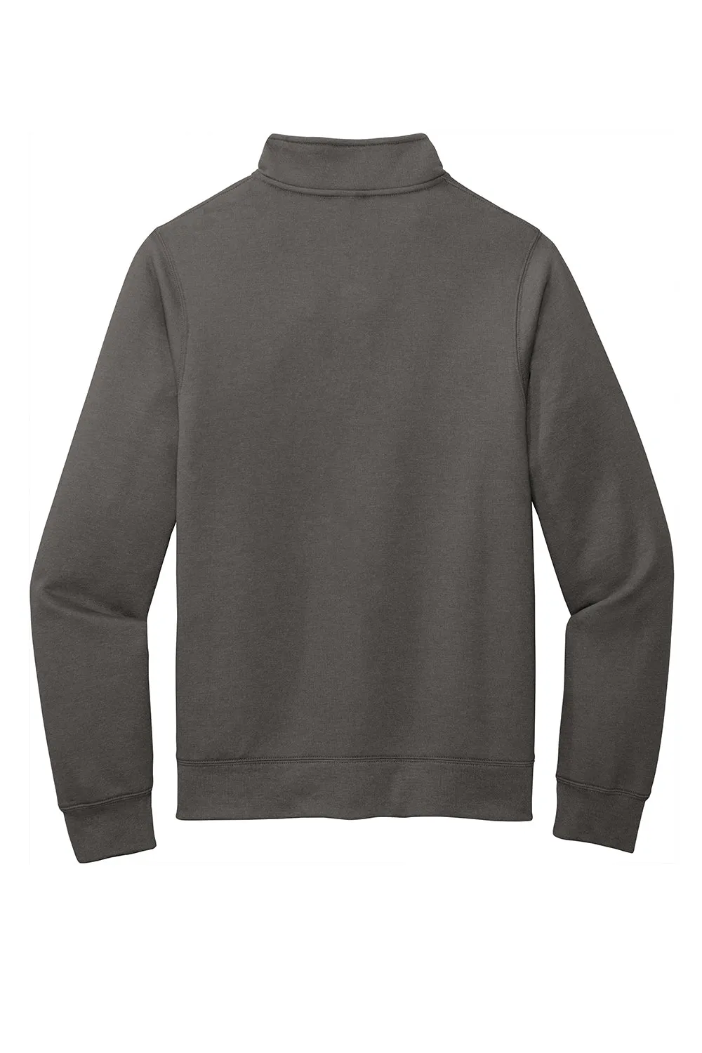 Port & Company Sweat-shirt à capuche homme en polaire avec fermeture éclair et poches - Gris anthracite