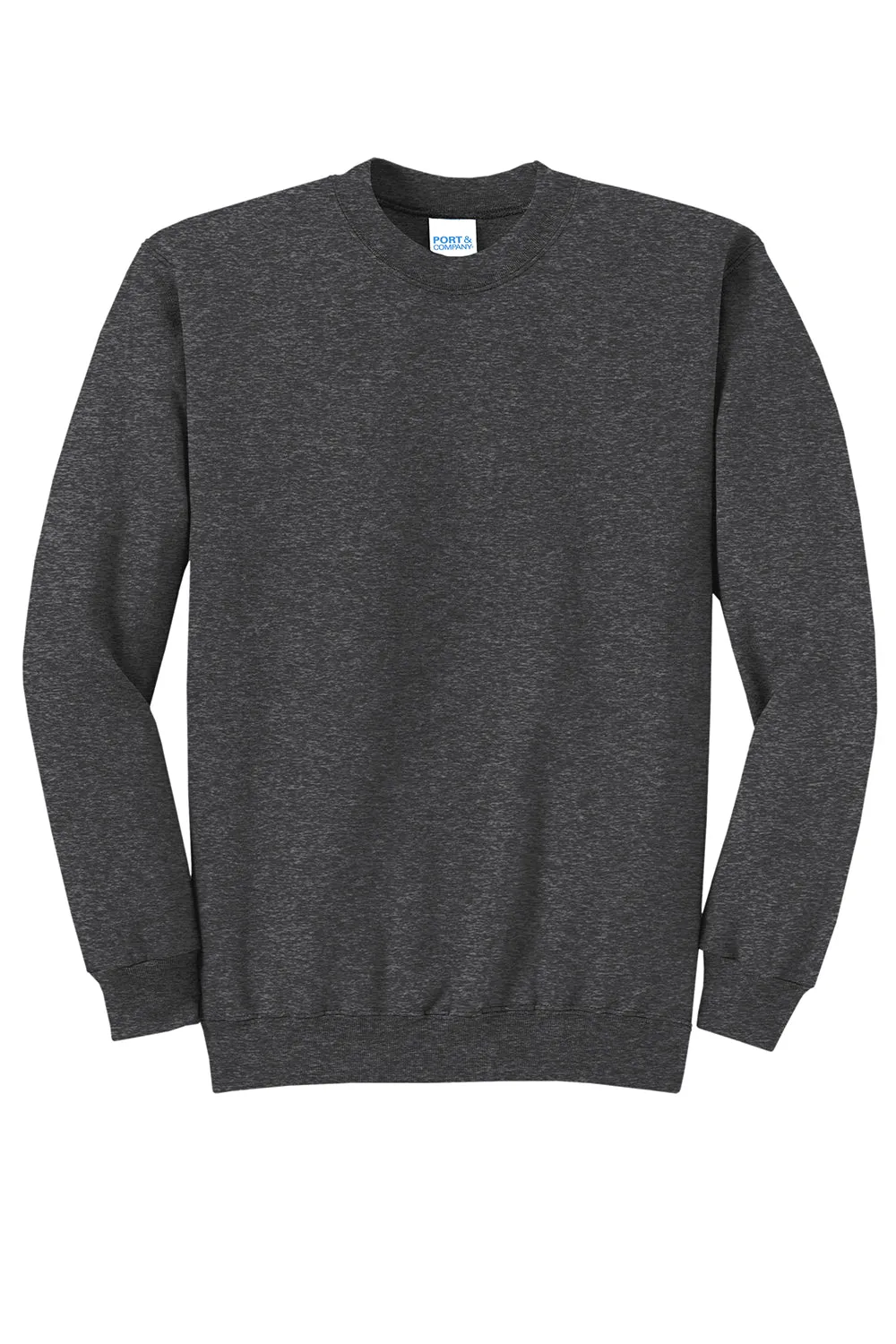 Pull en polaire résistant aux pilules pour hommes Port & Company - Gris foncé chiné