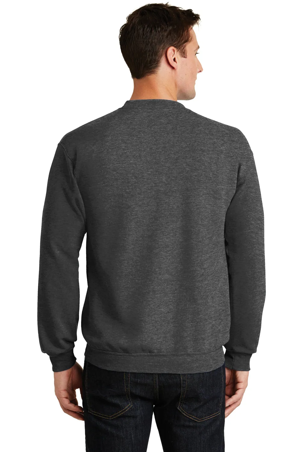 Pull en polaire résistant aux pilules pour hommes Port & Company - Gris foncé chiné
