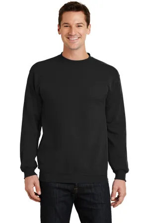Port & Company Mens Core Pill Resistant Fleece Crewneck Sweatshirt - Jet Black