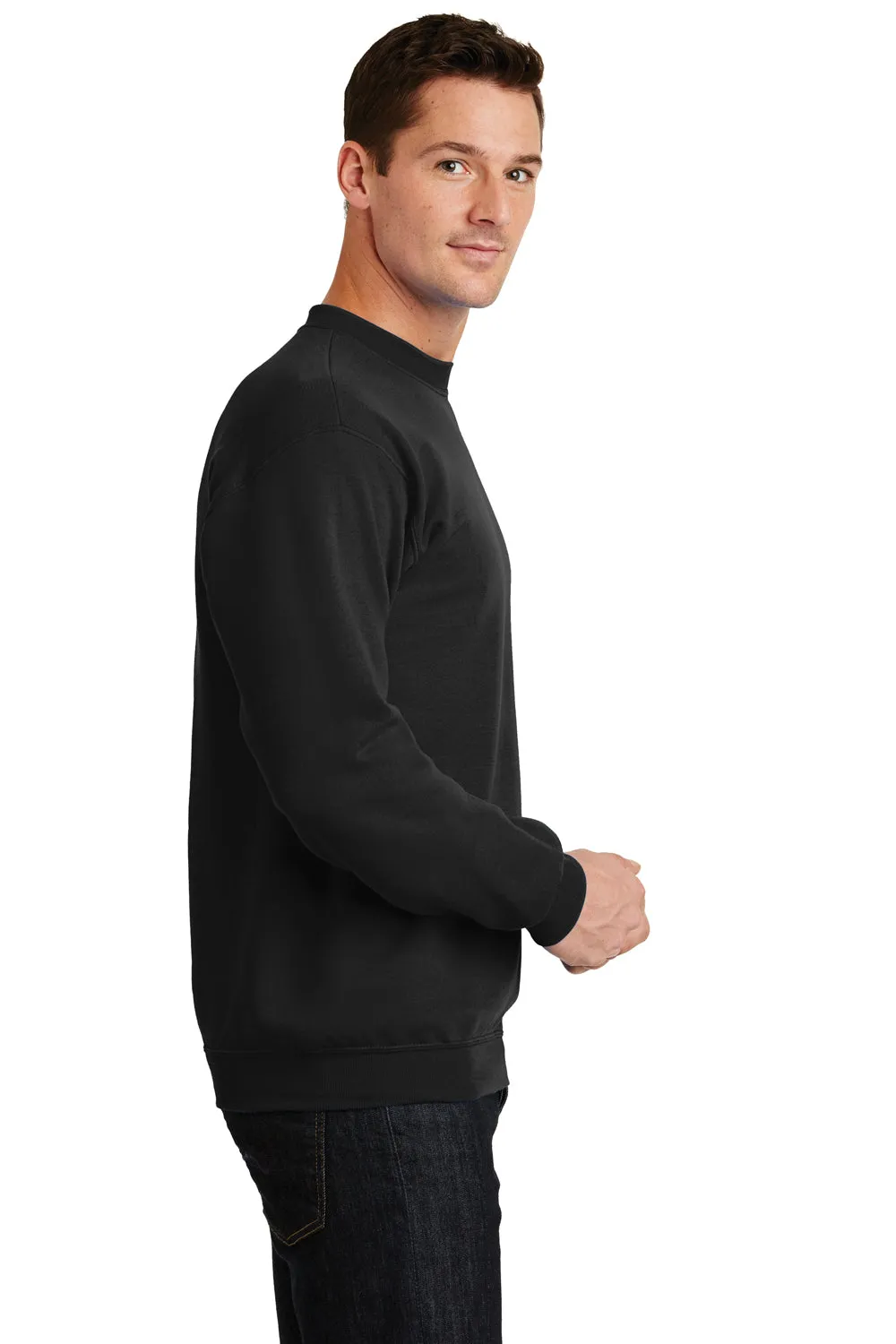 Pull en polaire résistant aux pilules pour hommes Port & Company - Noir intense