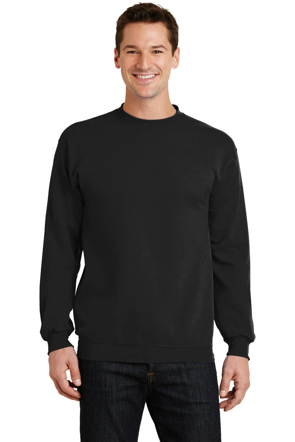 Pull en polaire résistant aux pilules pour hommes Port & Company - Noir intense