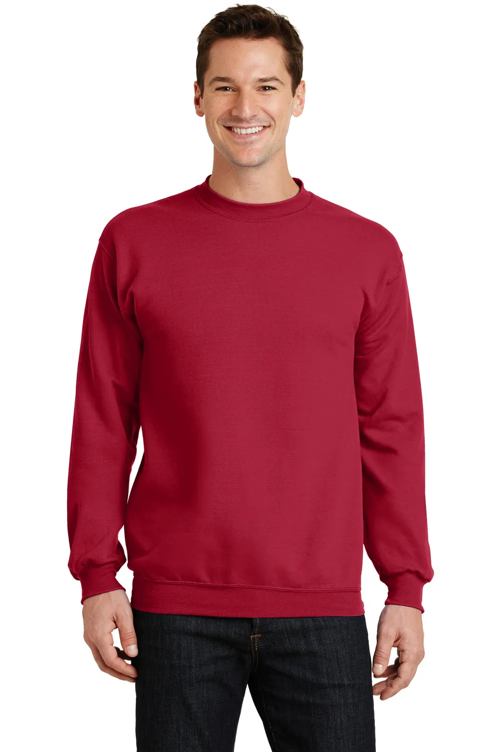 Pull en polaire résistant aux pilules pour hommes Port & Company - Rouge