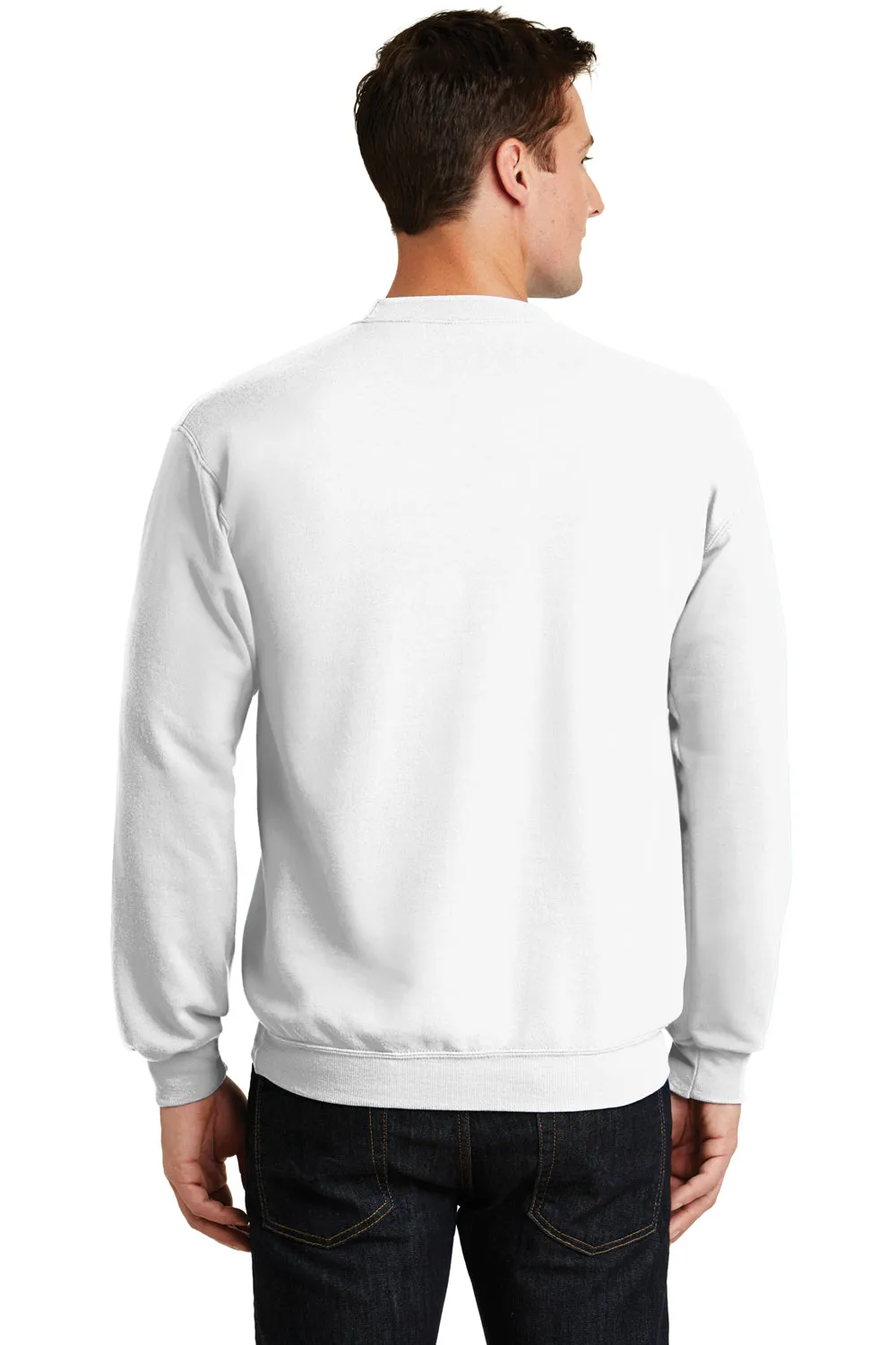 Pull en polaire résistant aux pilules pour hommes Port & Company - Blanc