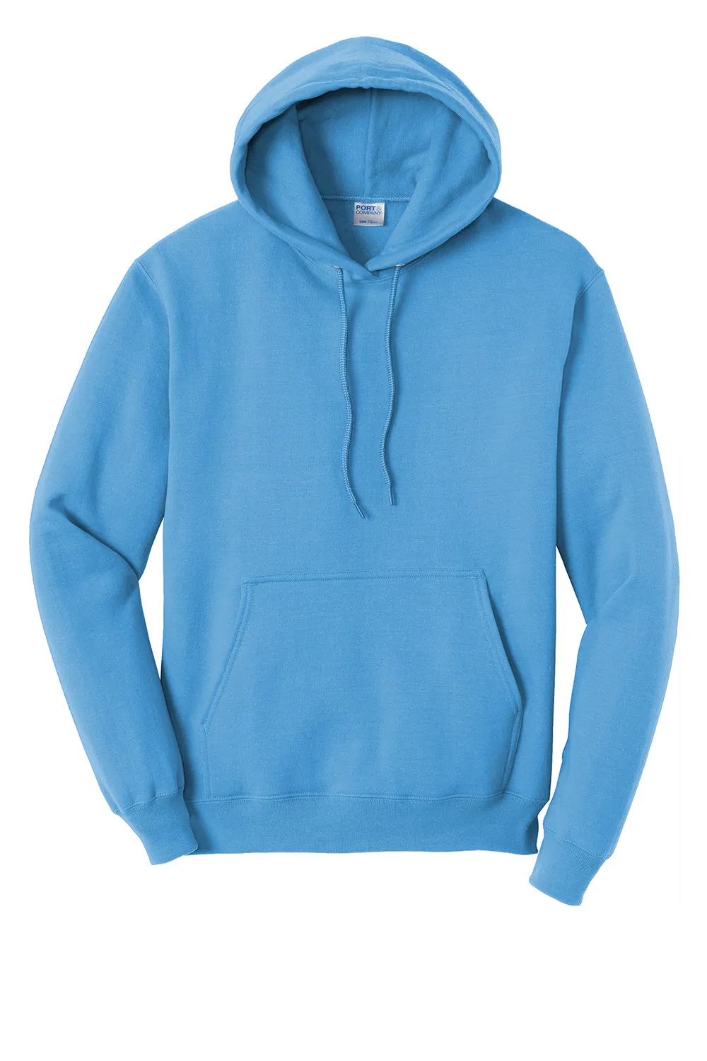 Port & Company Sweat à capuche pour homme en polaire résistante aux pilules avec poche kangourou - Bleu aquatique