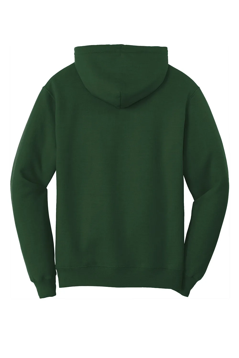 Port & Company Sweat à capuche pour hommes en polaire résistante aux pilules avec poche kangourou - Vert foncé