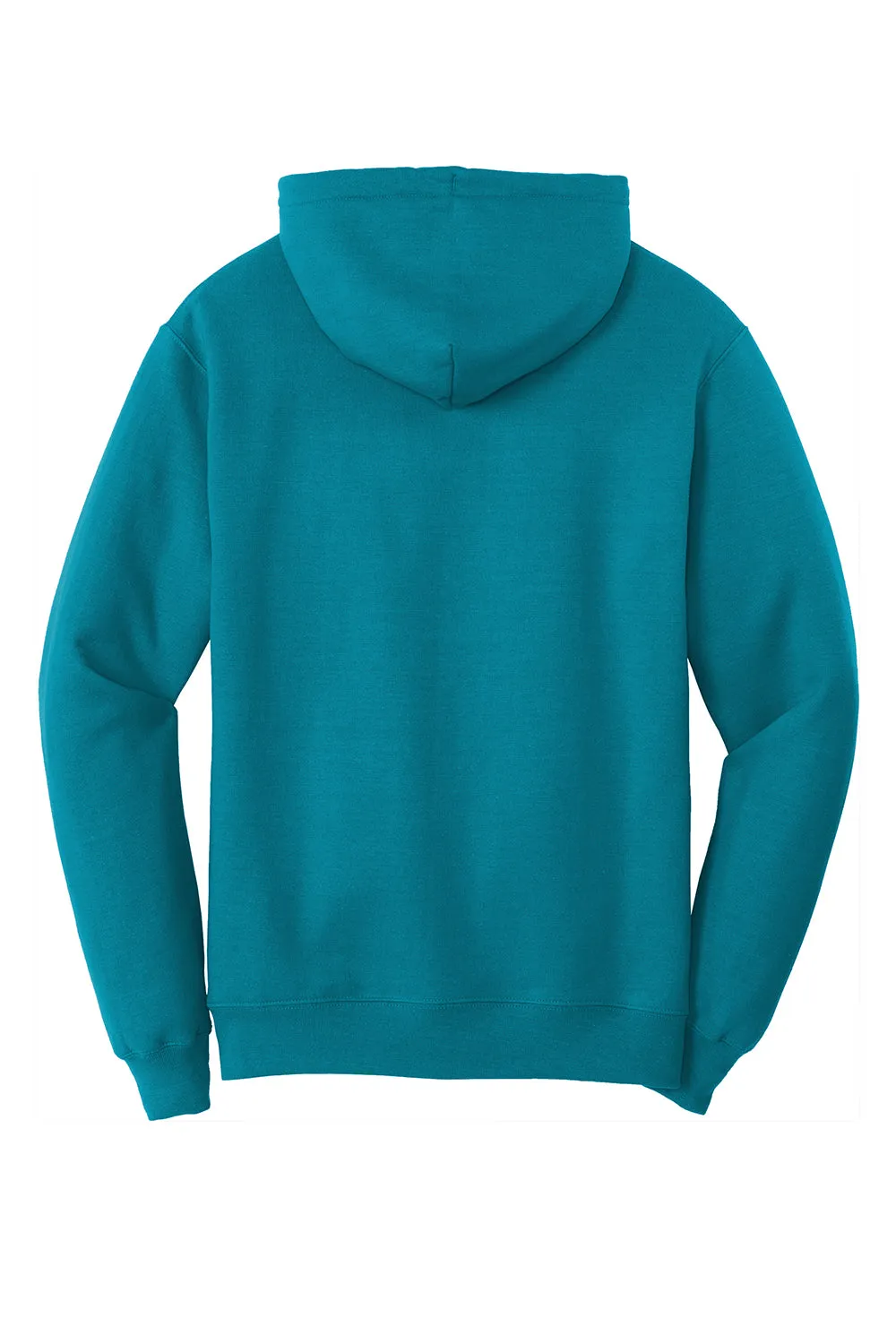 Port & Company Sweat-shirt à capuche pour hommes en polaire résistante aux pilules avec poche kangourou - Vert sarcelle