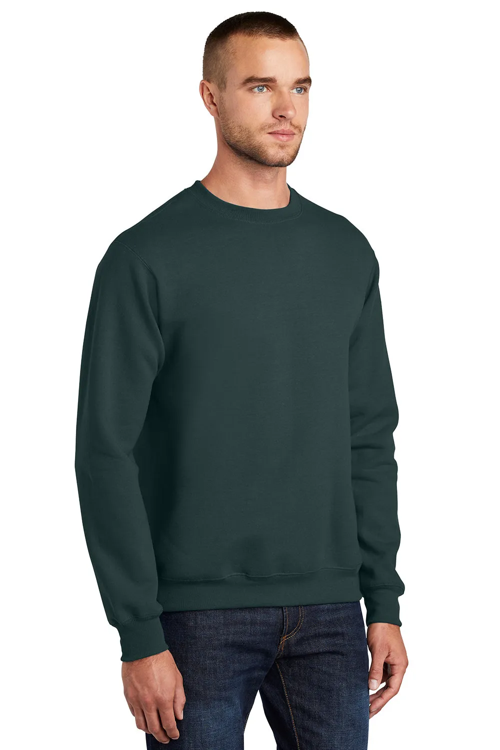 Pull en polaire résistant aux pilules pour hommes Port & Company - Vert foncé