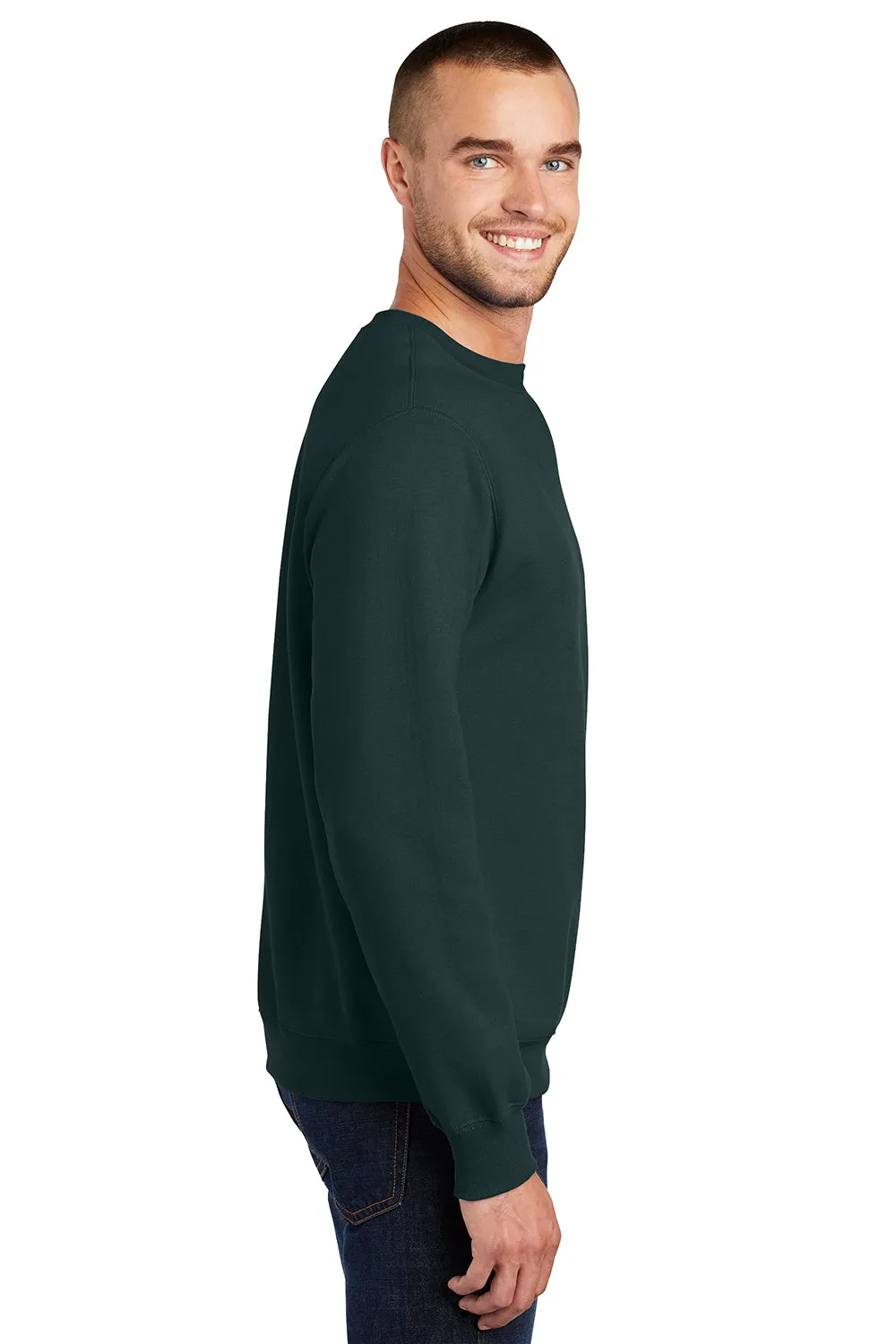 Pull en polaire résistant aux pilules pour hommes Port & Company - Vert foncé