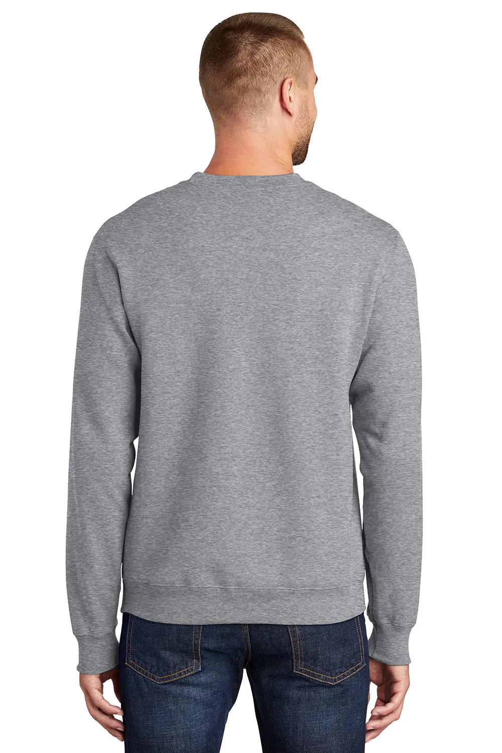 Pull en polaire résistant aux pilules pour hommes Port & Company - Gris chiné