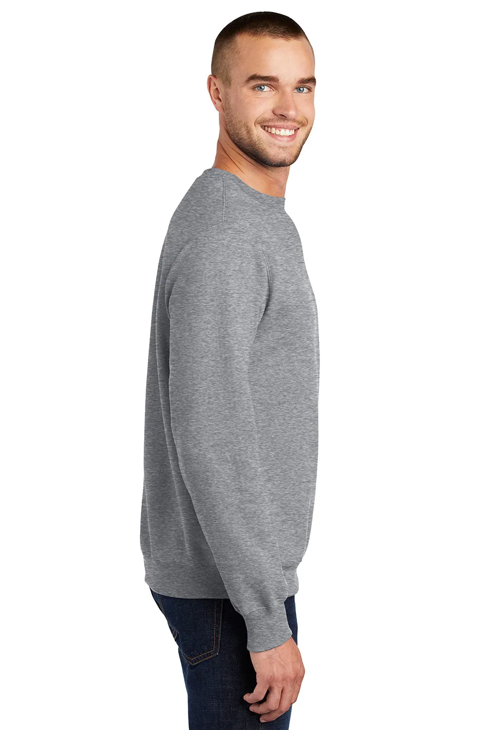 Pull en polaire résistant aux pilules pour hommes Port & Company - Gris chiné