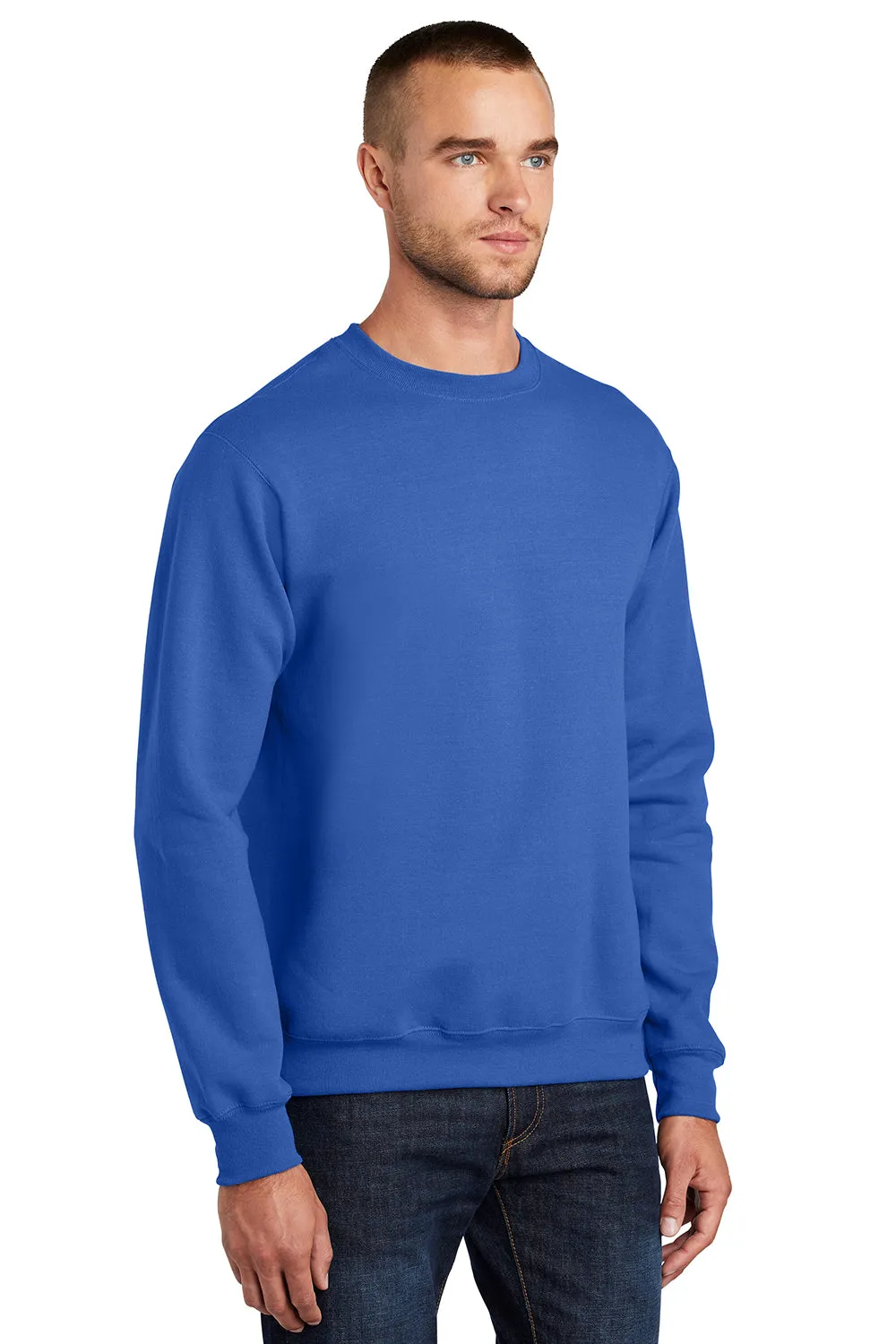 Pull en polaire résistant aux pilules pour hommes Port & Company - Bleu royal