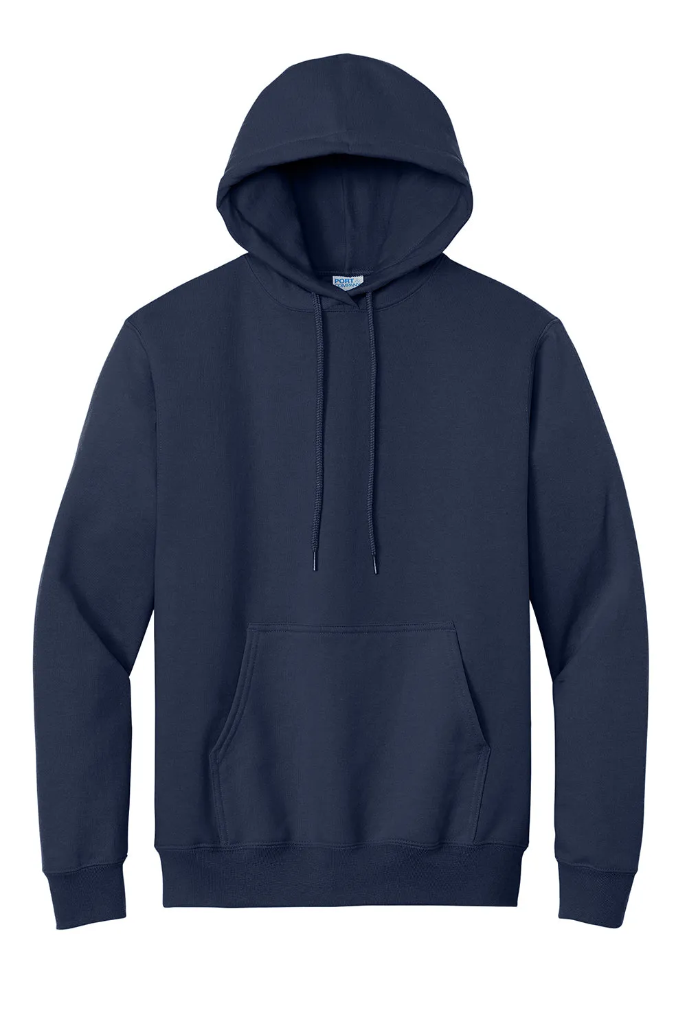 Port & Company Sweat à capuche pour hommes en polaire anti-pilules avec poche kangourou - Bleu marine