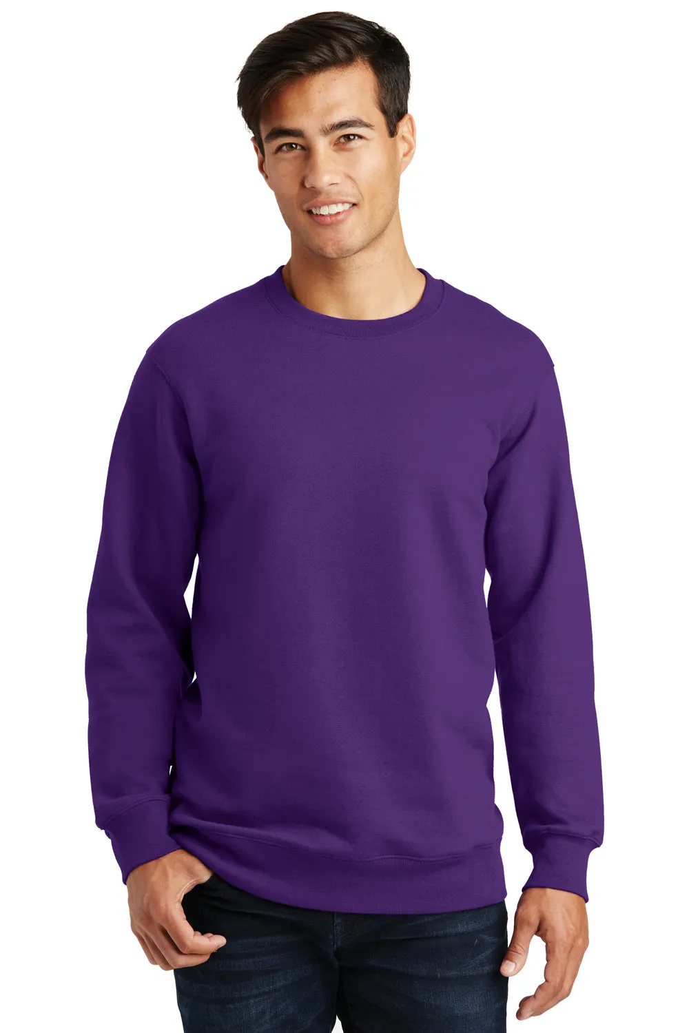Port & Company Pull en polaire préféré des hommes - Violet équipe - Liquidation