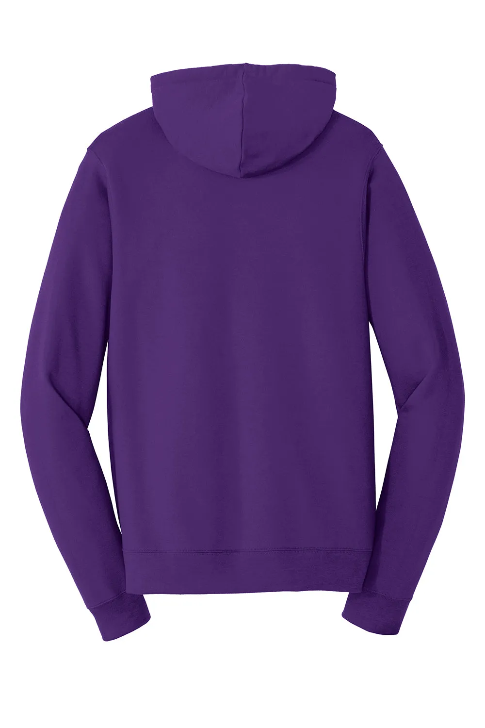 Port & Company Sweat à capuche en polaire pour hommes avec fermeture éclair complète et poches - Violet équipe - Liquidation