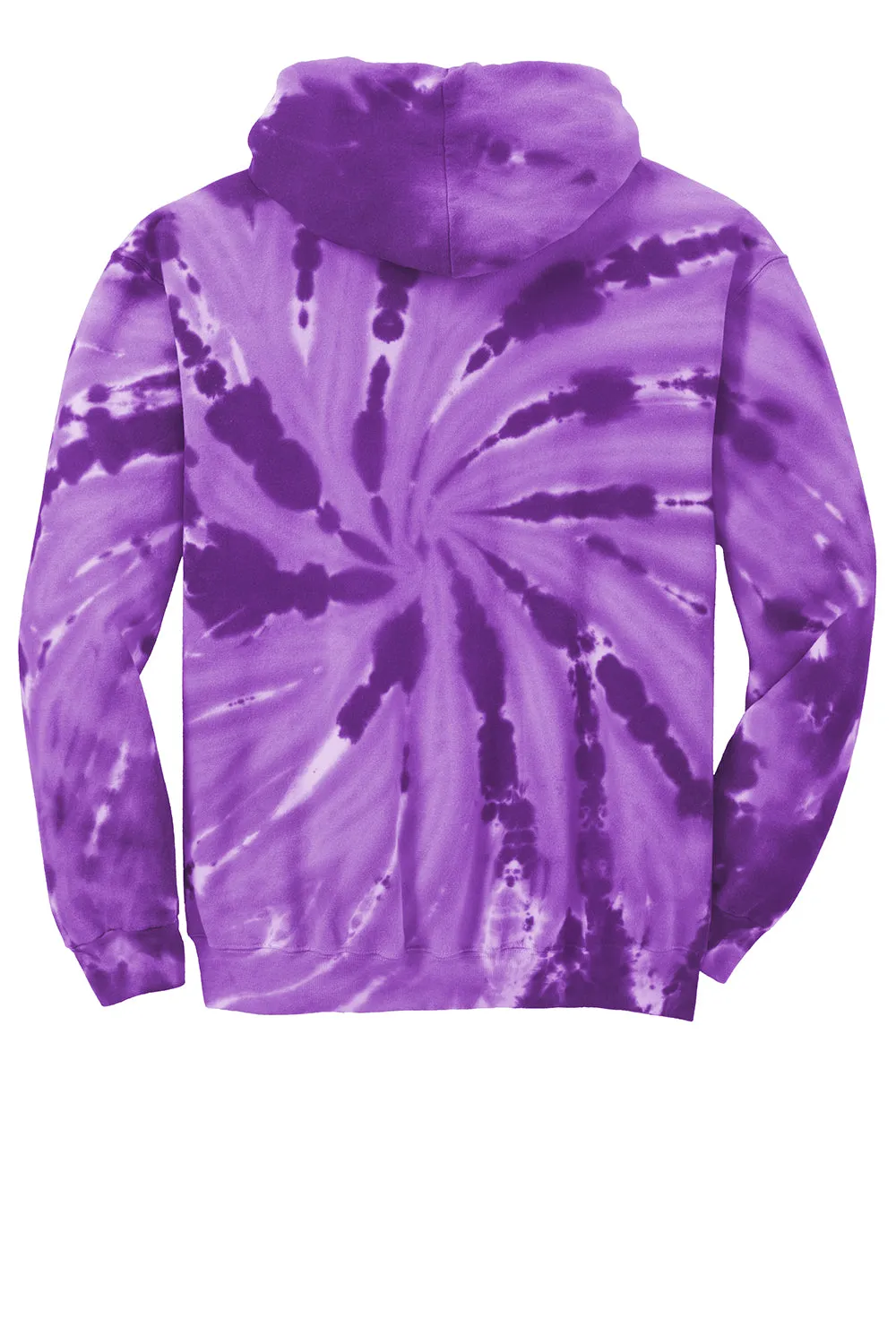 Port & Company Sweat-shirt à capuche en polaire tie-dye pour homme avec poche kangourou - Violet