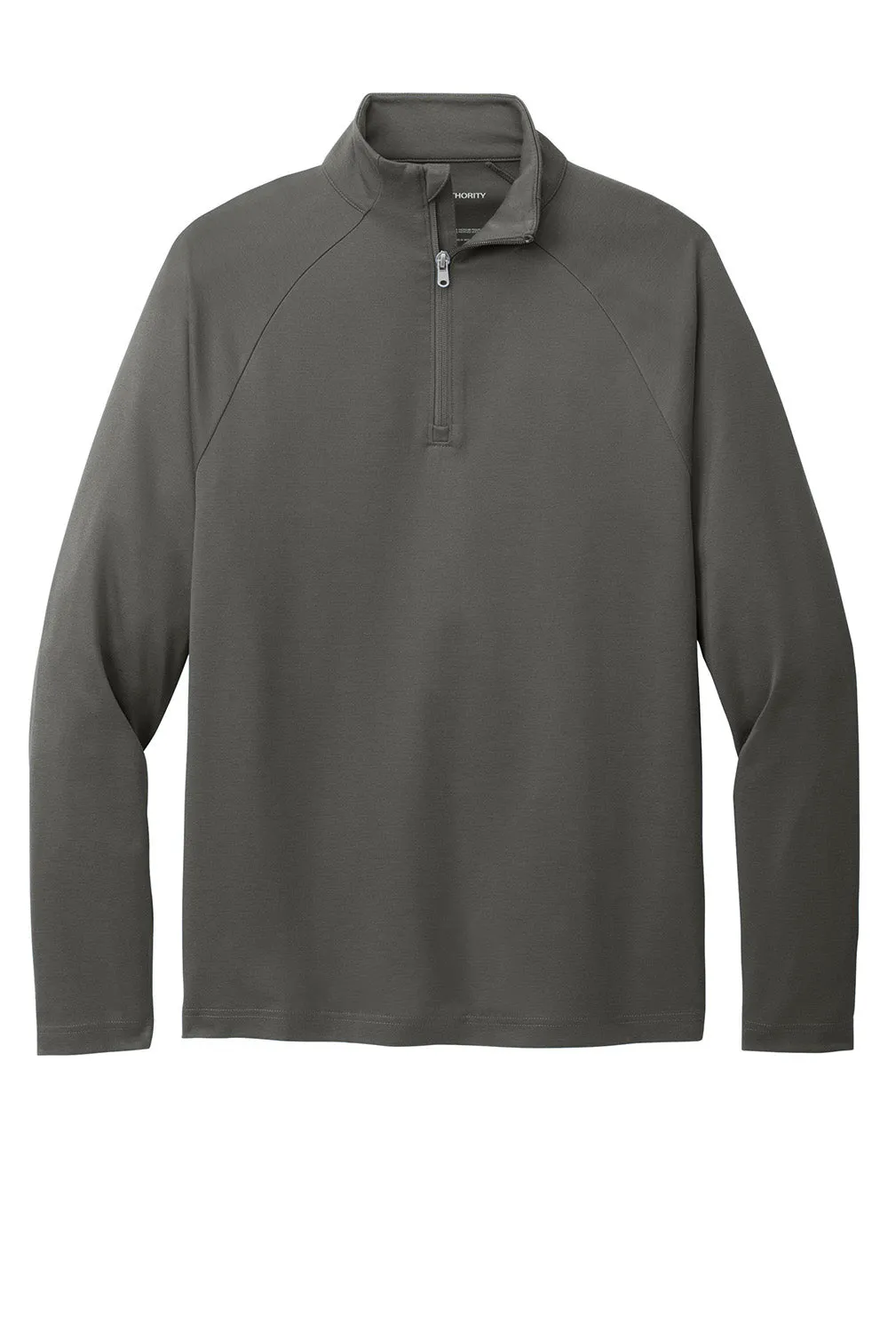 Sweat-shirt à col 1/4 zip résistant aux accrocs C-FREE pour hommes de Port Authority - Gris acier