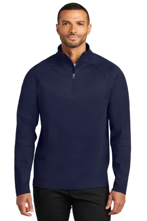 Port Authority Mens C-FREE Cypress Snag Resistant 1/4 Zip Sweatshirt - True Navy Blue