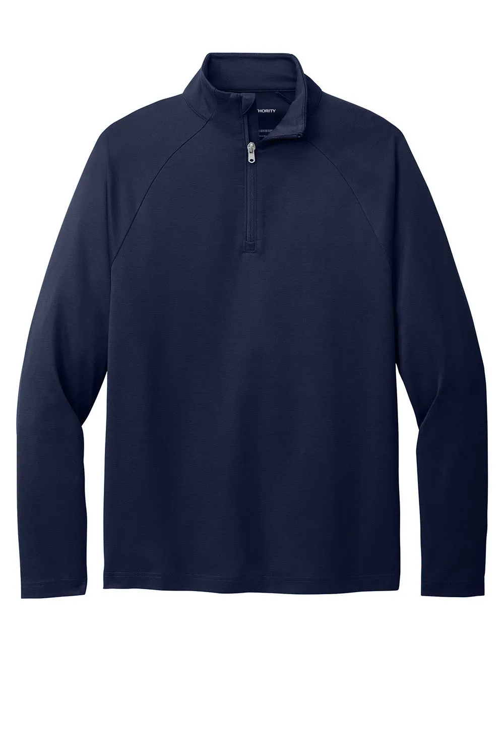 Sweat-shirt à col 1/4 zip résistant aux accrocs C-FREE pour hommes de Port Authority - Bleu marine véritable