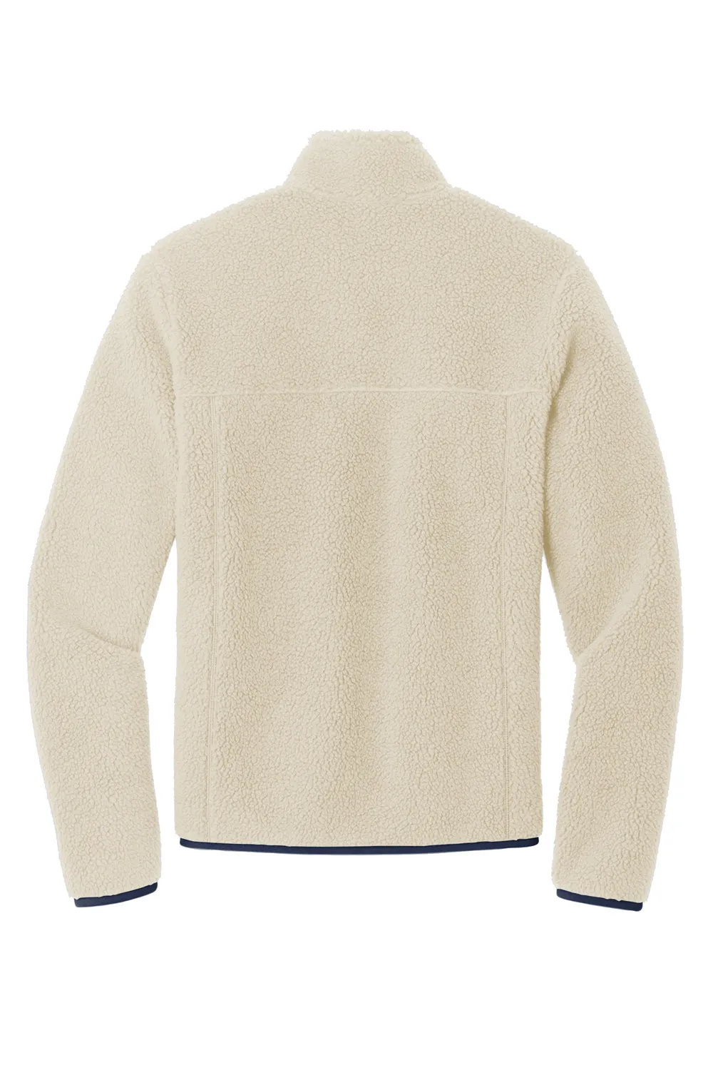 Pull à capuche 1/4 zip pour hommes Port Authority avec poches - Avoine/Bleu marine