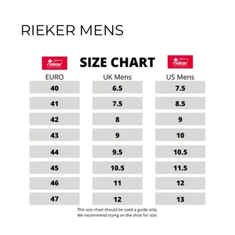 Rieker Chaussures de Sport à Enfiler Homme Timo 96 Bungee avec Lacets en Noir