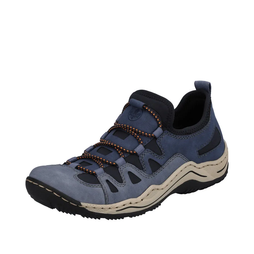 Rieker Chaussures L0546-14 Bleu Clair/Marine