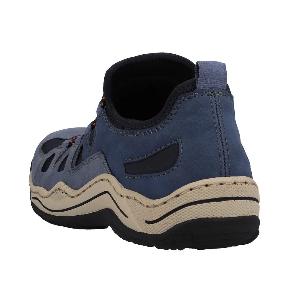 Rieker Chaussures L0546-14 Bleu Clair/Marine