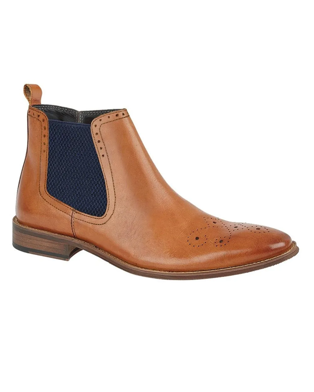 Bottes cheville à zip intérieur avec empeigne pour hommes Roamers - Chaussures Roamers