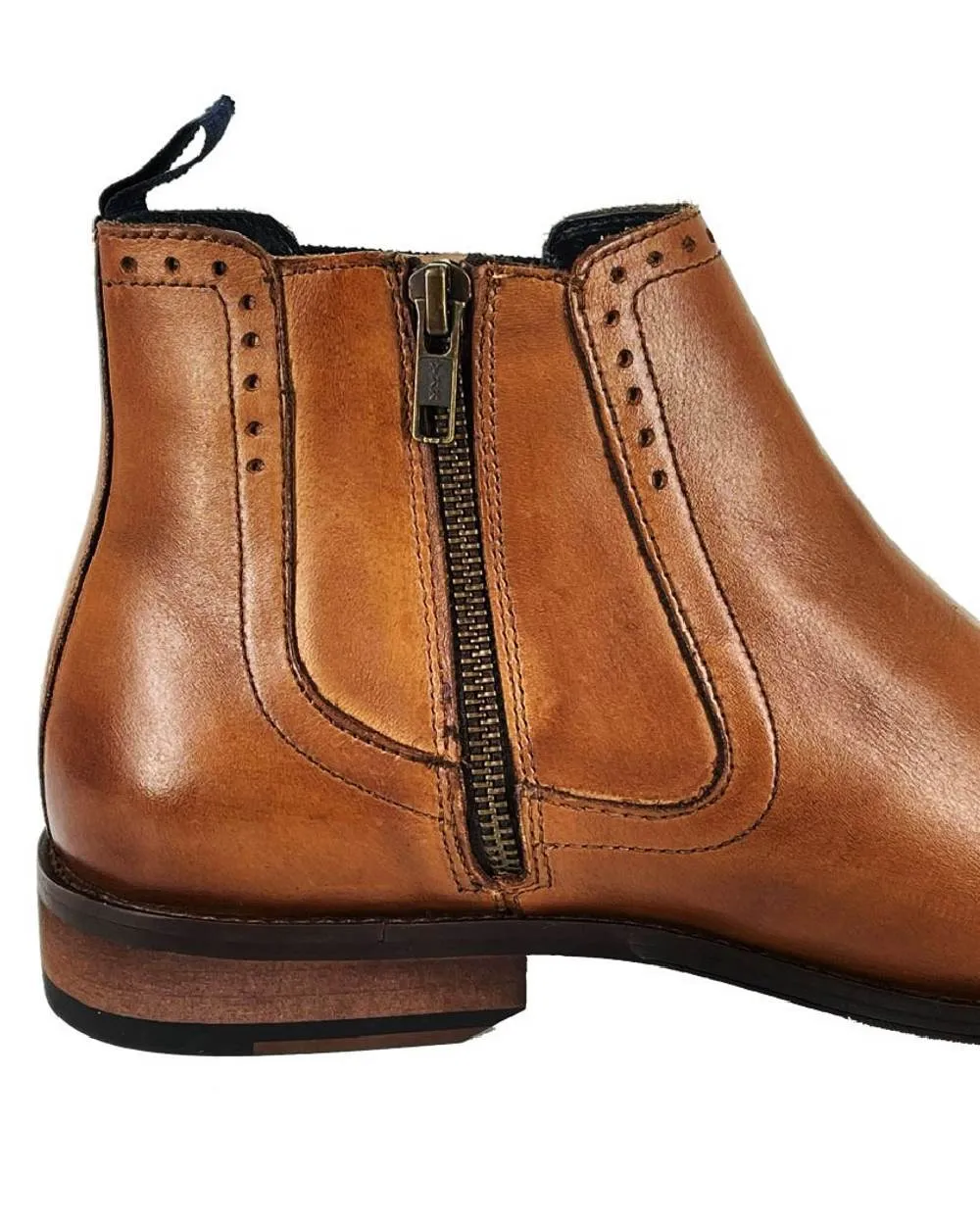 Bottes cheville à zip intérieur avec empeigne pour hommes Roamers - Chaussures Roamers
