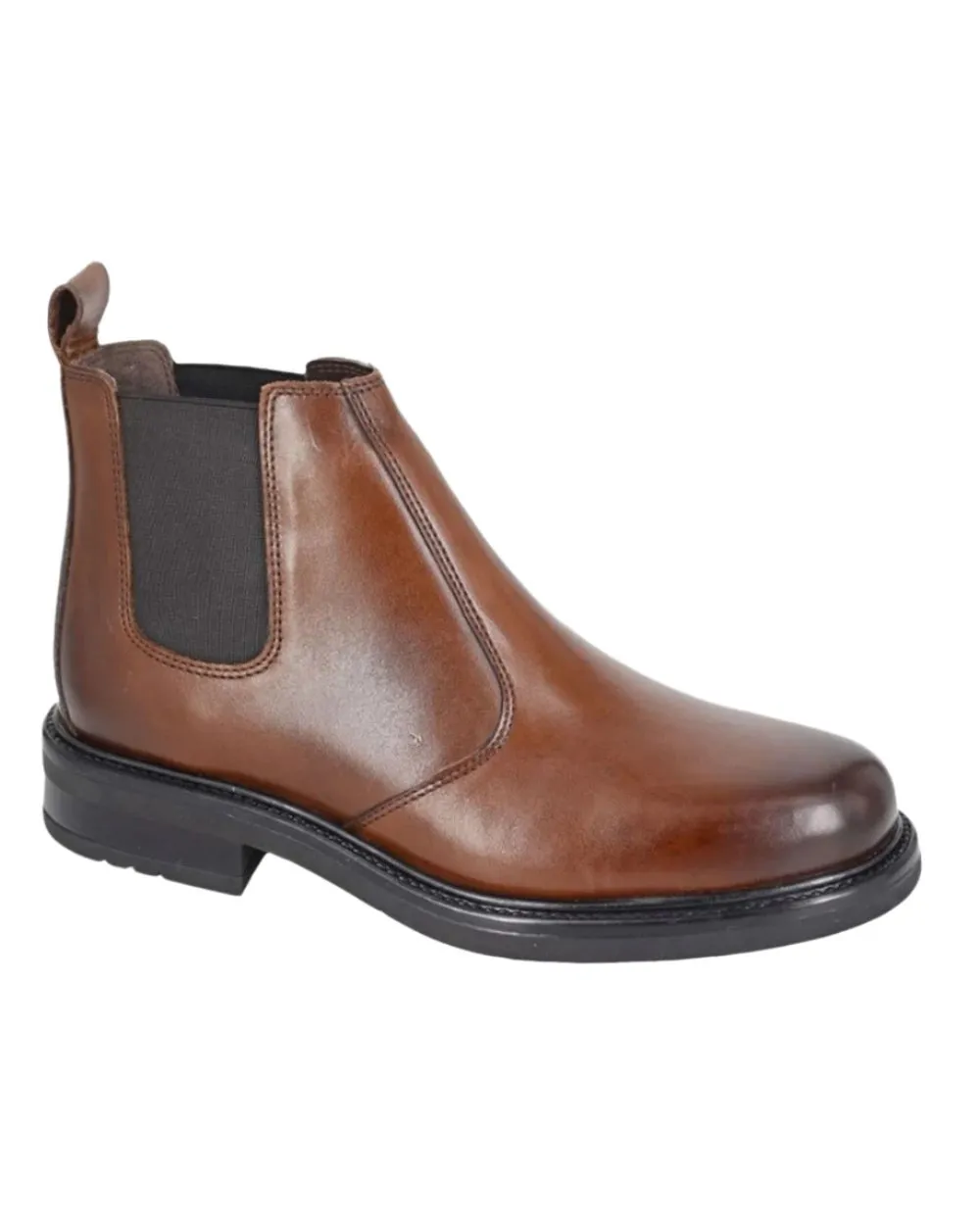 Bottes Chelsea en cuir pour hommes Roamers - Chaussures Roamers