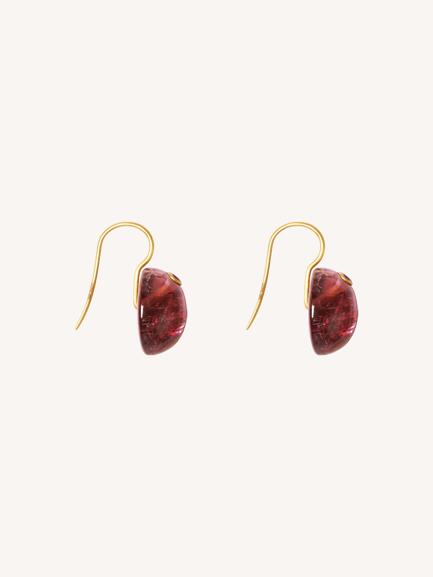 RUBELITE & SPINEL JELLY BEAN EARRING
