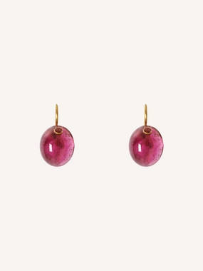 RUBELITE & SPINEL JELLY BEAN EARRING