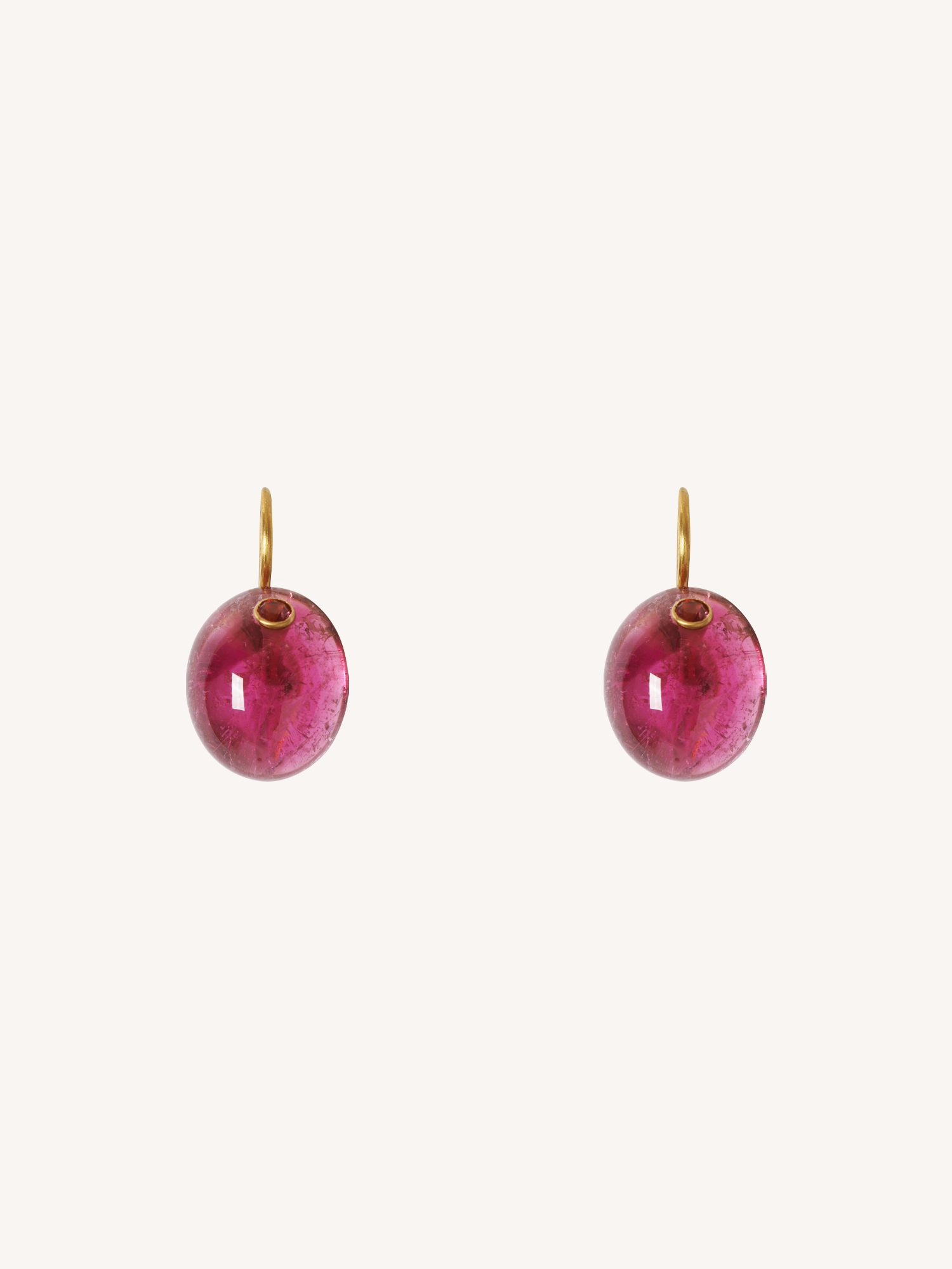 RUBELITE & SPINEL JELLY BEAN EARRING