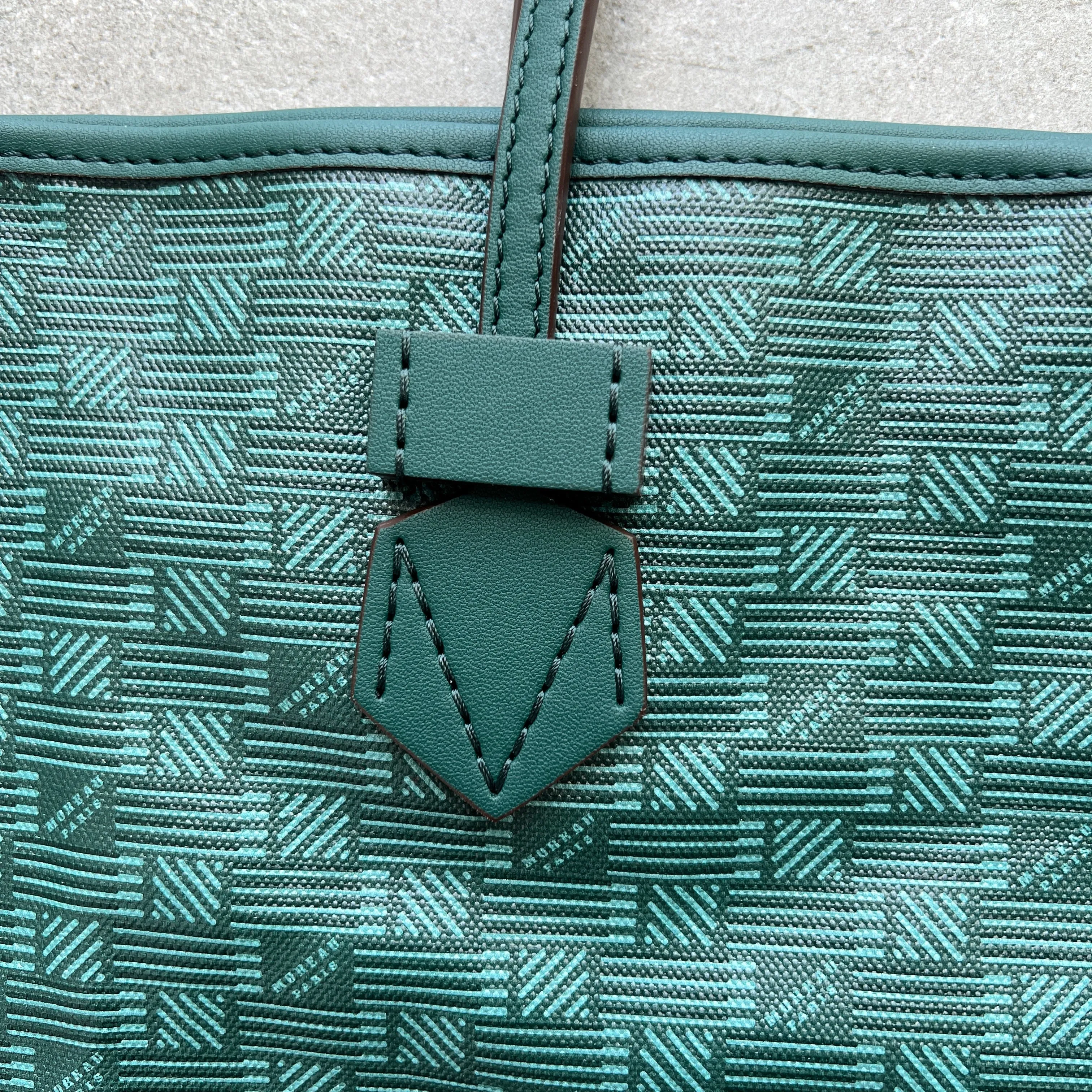 Sac Saint Tropez Open Tote MM, Vert Foncé Moreau Bags