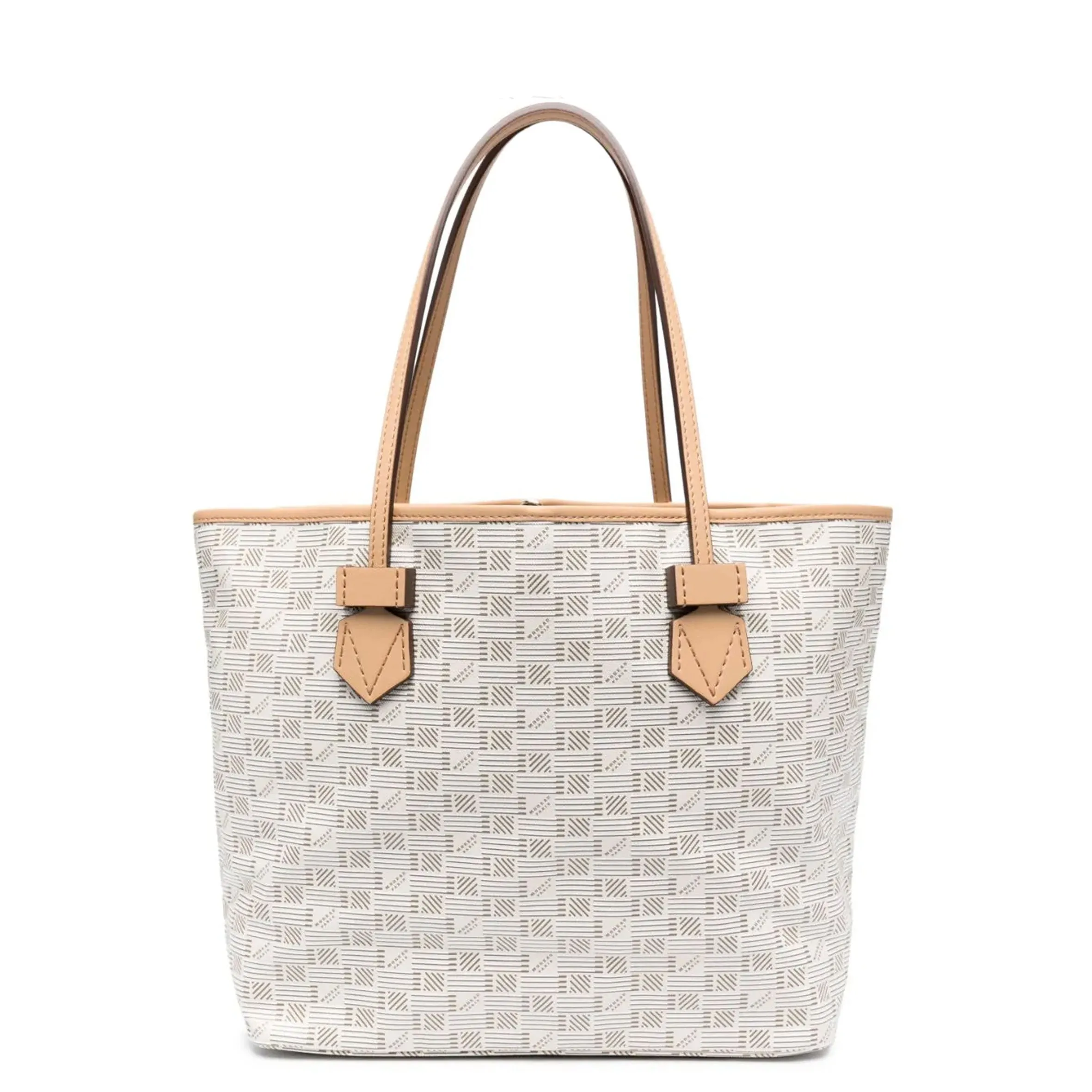 Sac Saint Tropez Zip Tote MM, Lait / Garniture Cappuccino Moreau Bags