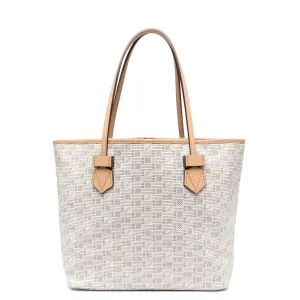 Saint Tropez Zip Tote MM, Milk / Cappuccino Trim Moreau Bags
